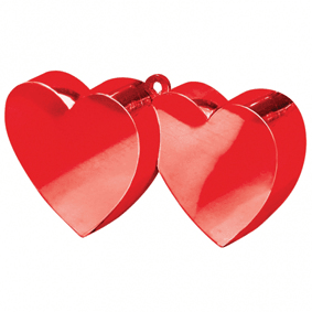 170g Double Heart Weight - Red - Amscan - Premium Party Distribution