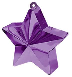 170g Star Weight - Purple (12ct) - Premium Party Distribution