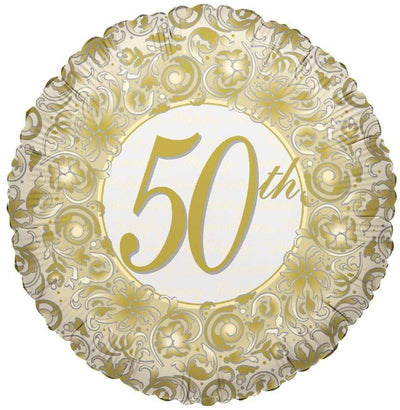 18" 50th Celebration - Gold - Premium Party Distribution