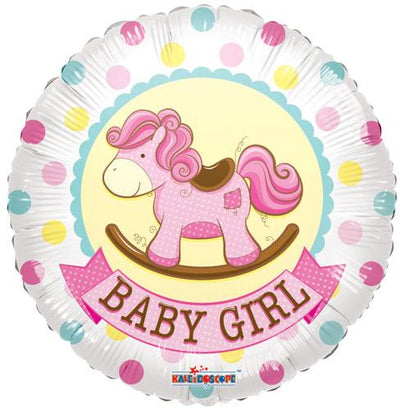 18" Baby Girl Rocking Horse - Premium Party Distribution