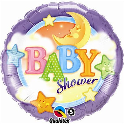 18" Baby Shower Moon & Stars (10ct) - Premium Party Distribution