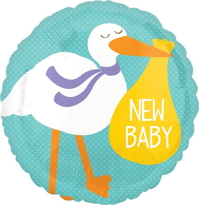 18" Baby Stork (10ct) - Premium Party Distribution