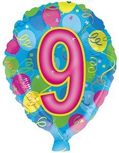 18" Balloon Shape - Number 9 - Premium Party Distribution