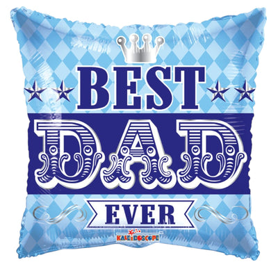 18" Best Dad Ever Blue (100ct) - Premium Party Distribution