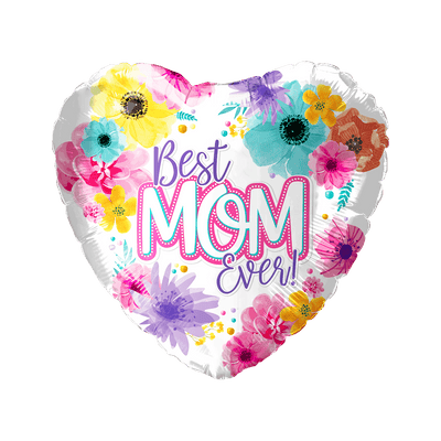 18" Best Mom Ever Balloon 50ct - Party America - Premium Party Distribution