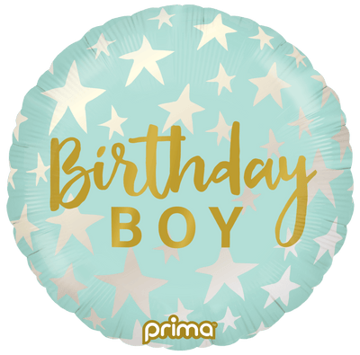 18” Birthday Boy Stars - Premium Party Distribution