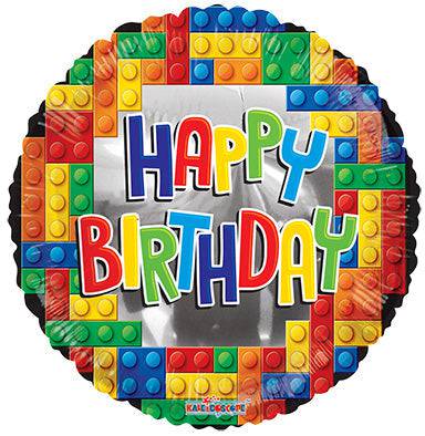 18" Birthday Building Bricks (5ct) - Premium Party Distribution