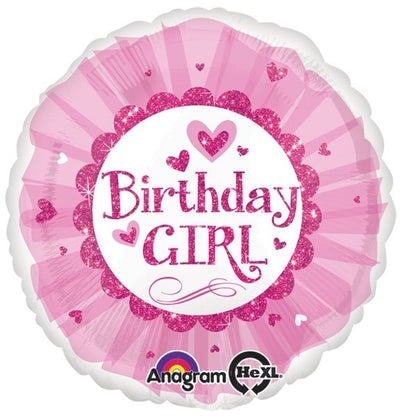 18" Birthday Girl Pink Sparkle Tutu (10ct) - Premium Party Distribution