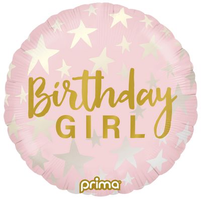 18" Birthday Girl Stars - Premium Party Distribution