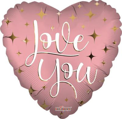 18" Blush and Gold Love You - Premium Party Distribution