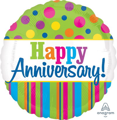 18" Bright Anniversary - Premium Party Distribution