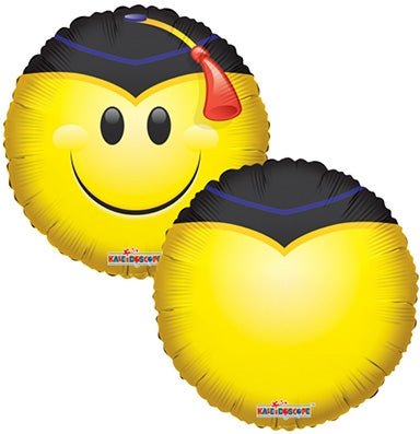 18" BV Smiley Grad (25ct) - Premium Party Distribution