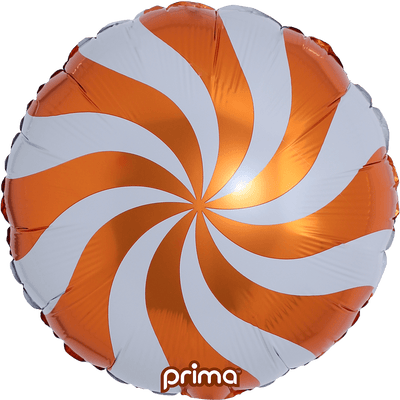 18” Candy Swirl - Orange - Premium Party Distribution