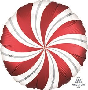 18" Candy Swirls - Satin Infused Red (10ct) - Premium Party Distribution
