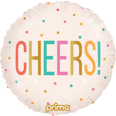 18" Cheers Colorful Dots - Premium Party Distribution
