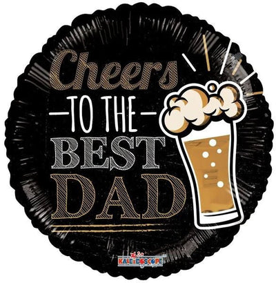 18" Cheers to Best Dad (100ct) - Premium Party Distribution