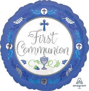 18" Communion Day - Blue - Premium Party Distribution