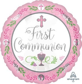 18" Communion Day - Pink - Premium Party Distribution
