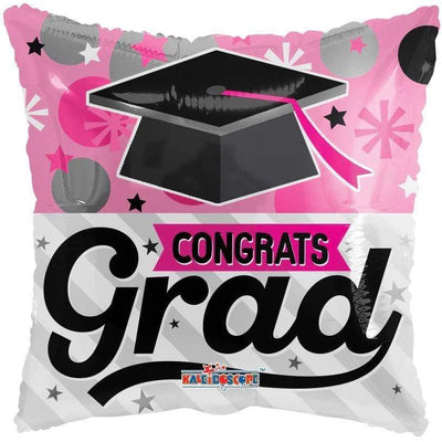 18" Congrats Grad Balloon Flat 100ct - ConverUSA - Premium Party Distribution