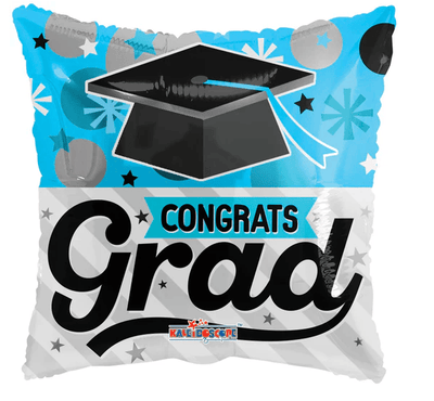 18" Congrats Grad - Blue (100ct) - Premium Party Distribution