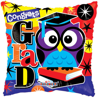 18" Congrats Grad - Owl Jellibean (100ct) - Premium Party Distribution