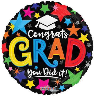 18" Congrats Grad - You Did It! (100ct) - Premium Party Distribution
