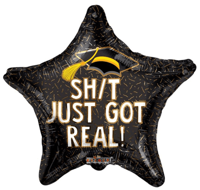 18" Congrats Shit Just Got Real (100ct) - Premium Party Distribution