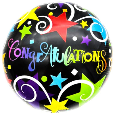 18" Congratulations - Assorted Stars (50ct) - Party America - Premium Party Distribution