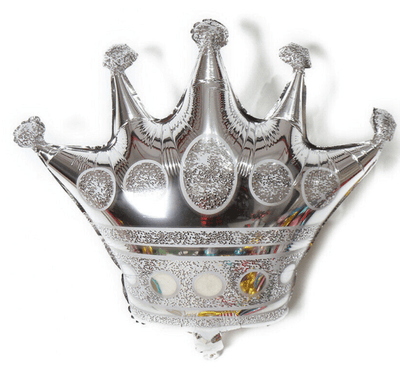 18" Crown - Silver (3ct) - Premium Party Distribution