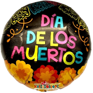 18" Dia de Los Muertos - Flowers - Premium Party Distribution