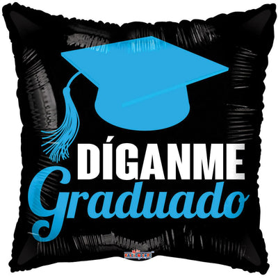 18" Diganme Graduado Foil Balloon Flat 100ct - ConverUSA - Premium Party Distribution