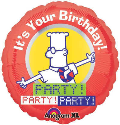 18" Dilbert Happy Birthday - Premium Party Distribution