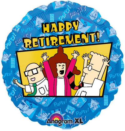 18” Dilbert Happy Retirement - Premium Party Distribution