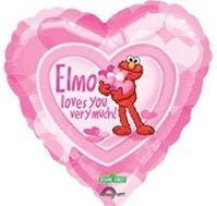 18” Elmo Loves You Very Much (Heart) Foil Balloon - Premium Party Distribution