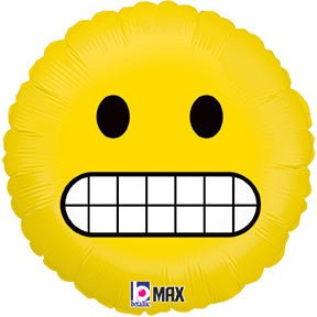 18" Emoji - Grimacing - Premium Party Distribution