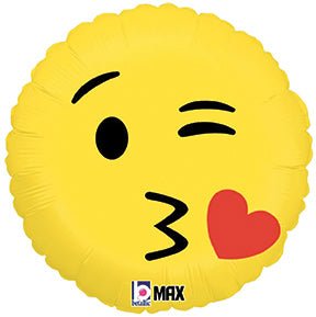18" Emoji Kiss - Premium Party Distribution