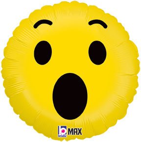 18" Emoji - Wow - Premium Party Distribution
