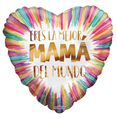 18" Eres La Mejor Mama Del Mundo (100ct) - Premium Party Distribution