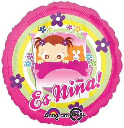 18" Es Nina Baby Girl Tucked Into Bed - Premium Party Distribution