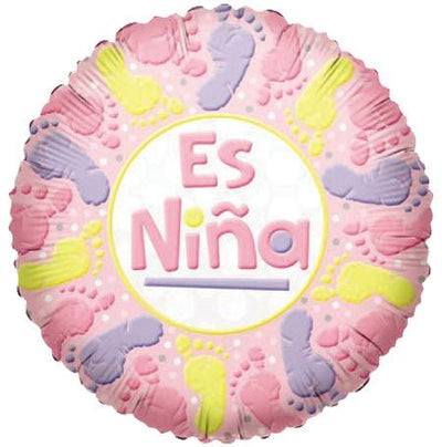 18" Es Nina Footprints - It's A Girl - Premium Party Distribution