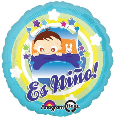 18" Es Nino Baby Boy Tucked Into Bed - Premium Party Distribution