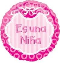 18" Es Una Nina (25ct) - Premium Party Distribution