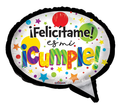 18" Felicitame Es Mi Cumple (100ct) - Premium Party Distribution