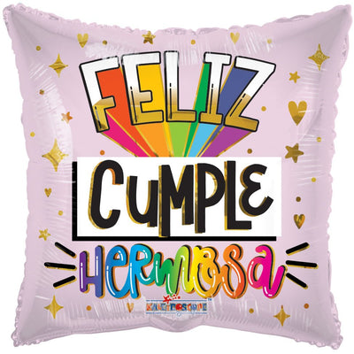 18" Feliz Cumple Hermosa (100ct) - Premium Party Distribution