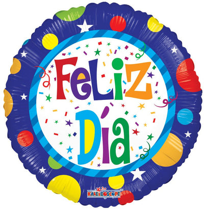 18" Feliz Dia - Dots (100ct) - Premium Party Distribution