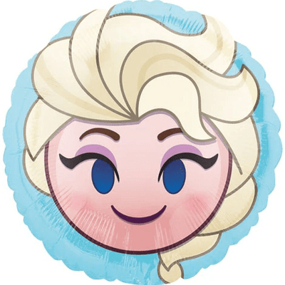 18" Foil Balloon - Frozen Elsa Emoji - Premium Party Distribution