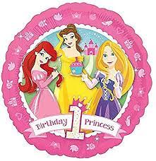 18" Foil Balloon - Princess 1st Birthday - Premium Party Distribution