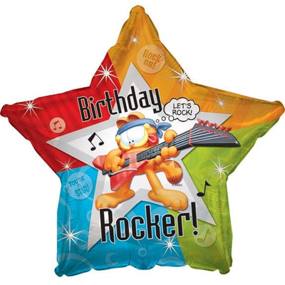 18" Garfield Rockin' Birthday Star (5ct) - Premium Party Distribution