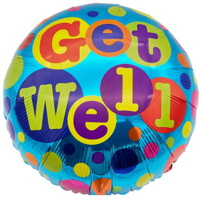 18" Get Well - Colored Dots - Premium Party Distribution