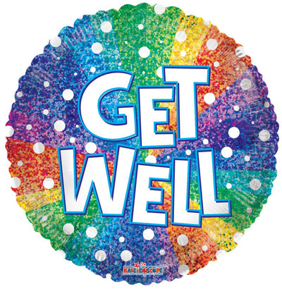 18" Get Well - Rainbow - Premium Party Distribution